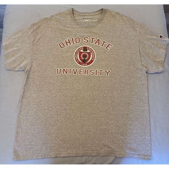 Vintage Ohio State T Shirt 2000's Champion XXL University Established 1870 Gray - Picture 3 of 8